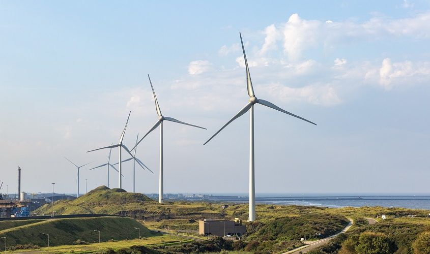 Windpark Ferrum bij Tata Steel, IJmuiden